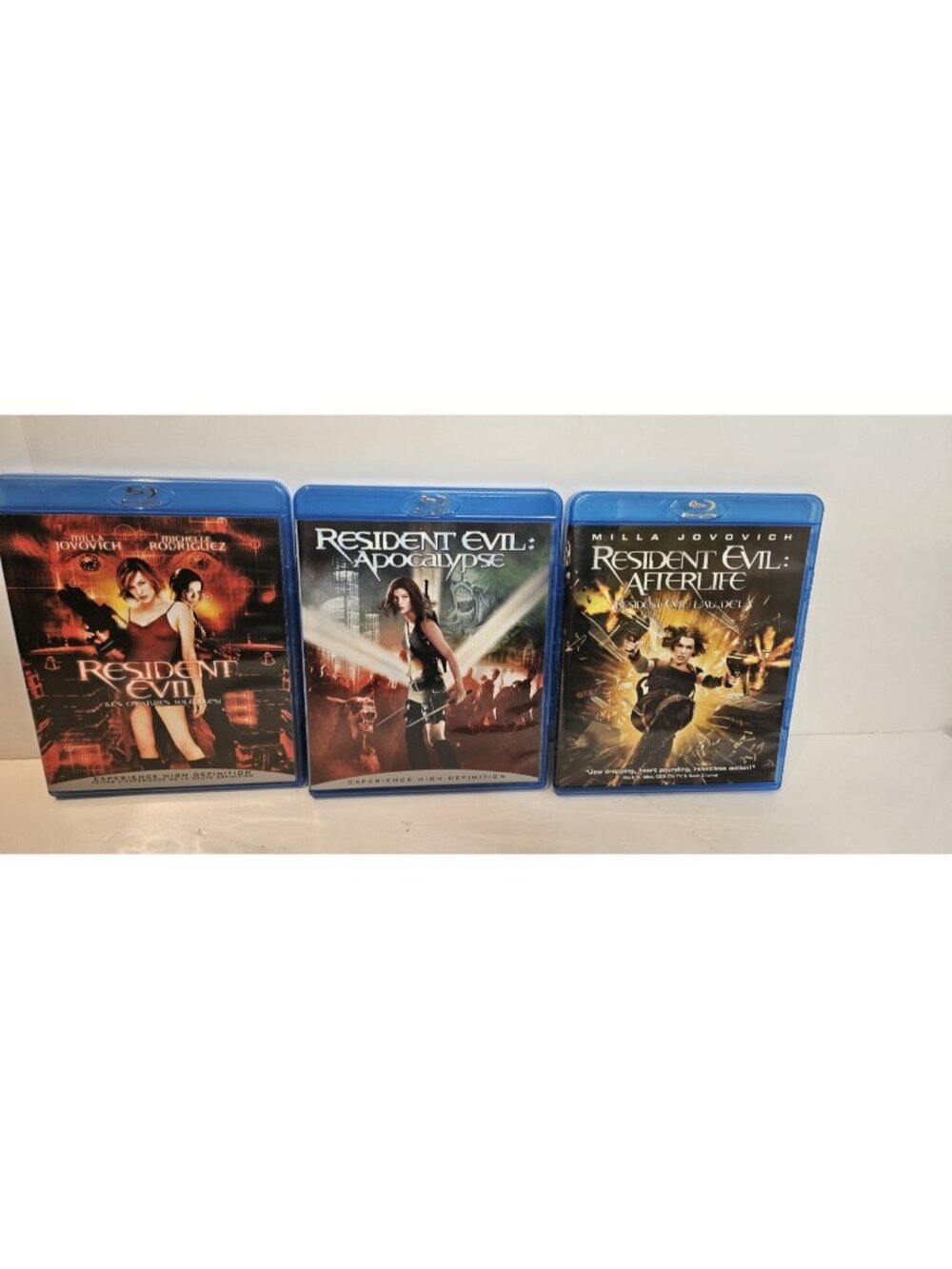 Resident Evil Bundle Of 3 Afterlife/ Apocalypse/orignial Blu-Ray